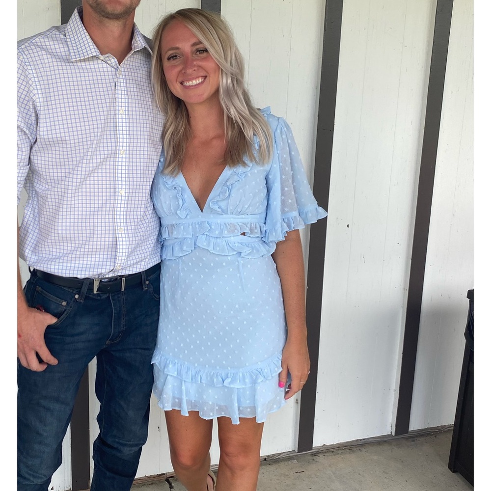 Hello Molly Powerhouse Dress Baby Blue